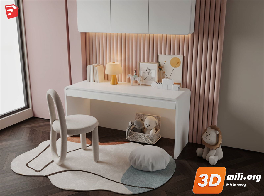 Kid's table and chairs Skp Files 